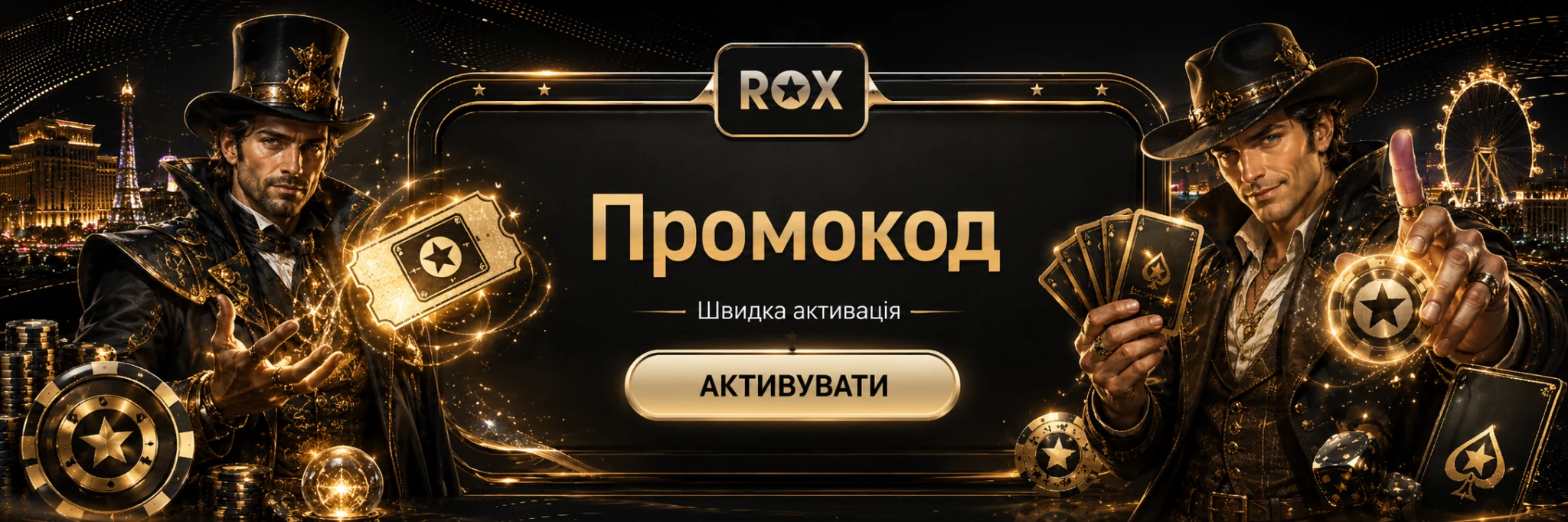 Промокод ROX Casino — активація пропозиції